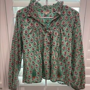 MAREA Green Floral Women's Top